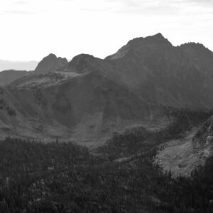 Mountain Range in Monochrome